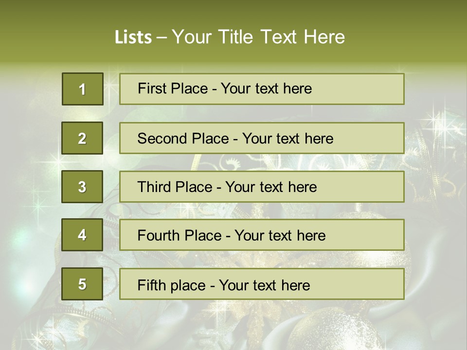 Christmas Balls PowerPoint Template
