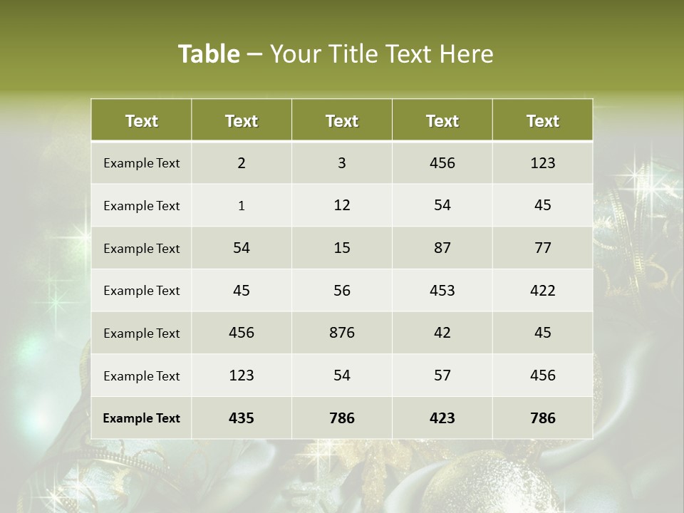 Christmas Balls PowerPoint Template
