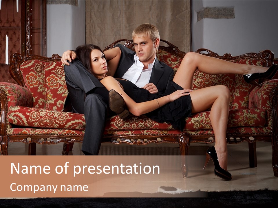 Glamorous Couple PowerPoint Template