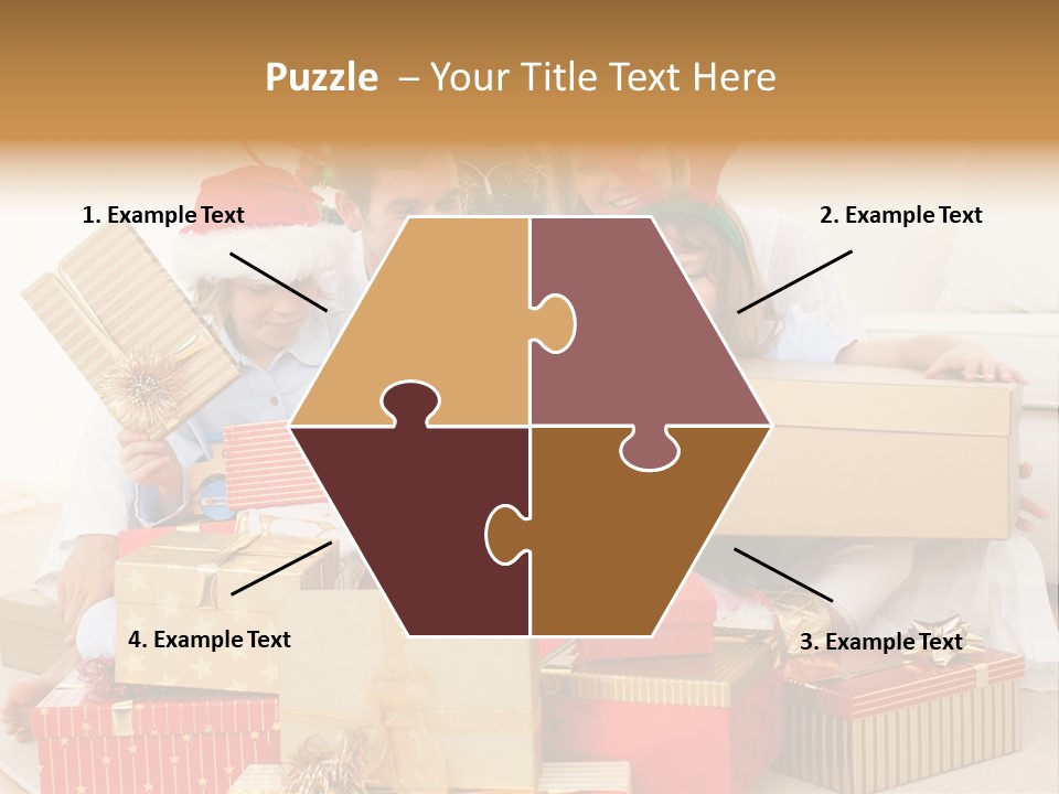 Christmas Gifts Family PowerPoint Template