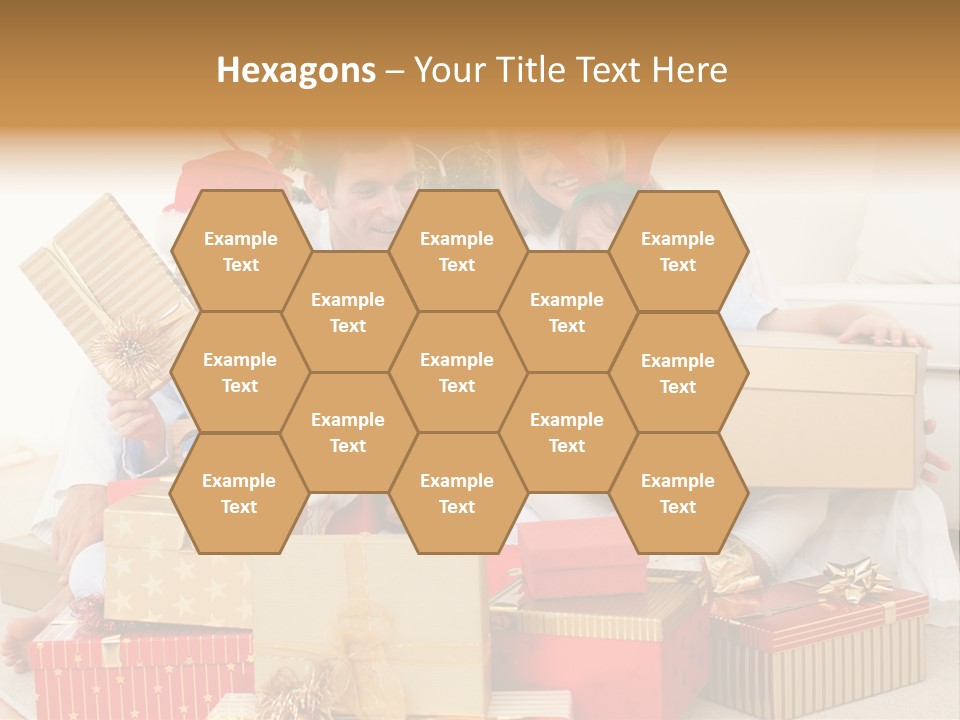 Christmas Gifts Family PowerPoint Template
