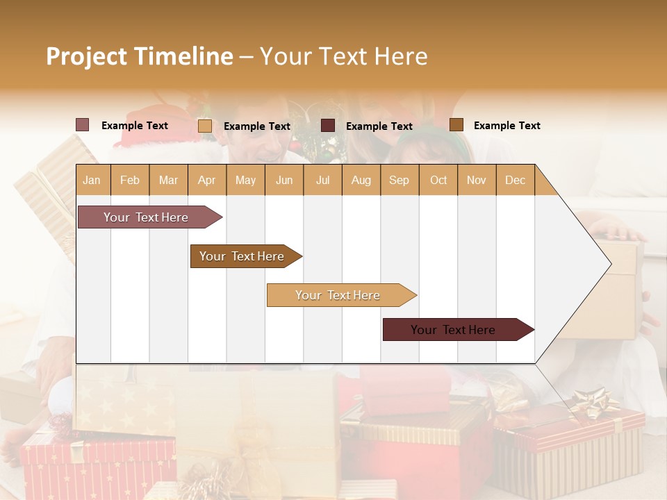 Christmas Gifts Family PowerPoint Template