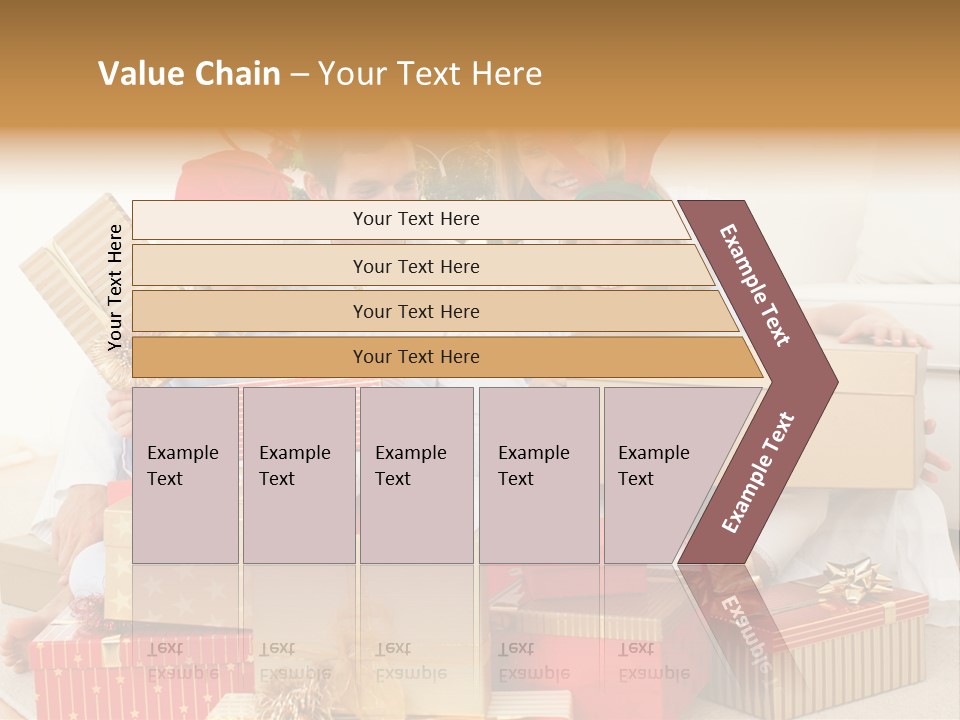 Christmas Gifts Family PowerPoint Template