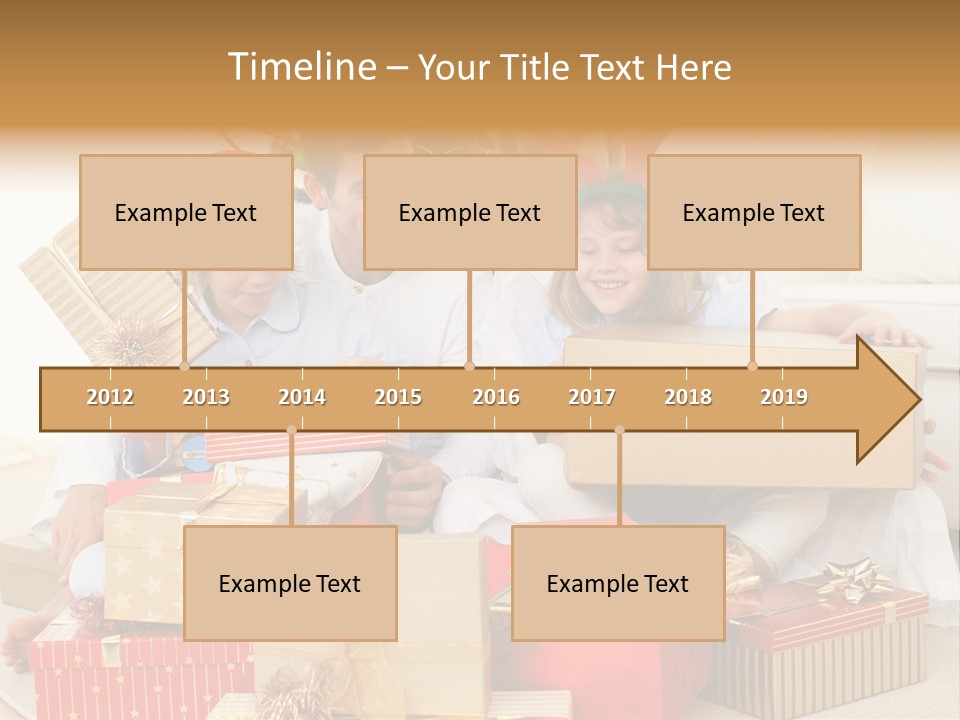 Christmas Gifts Family PowerPoint Template