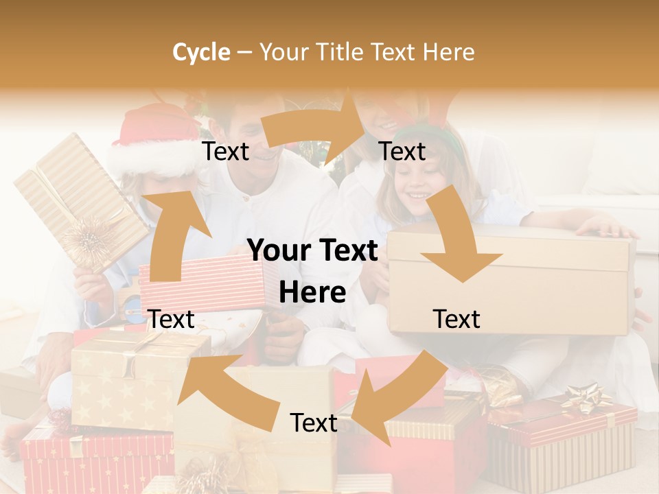 Christmas Gifts Family PowerPoint Template