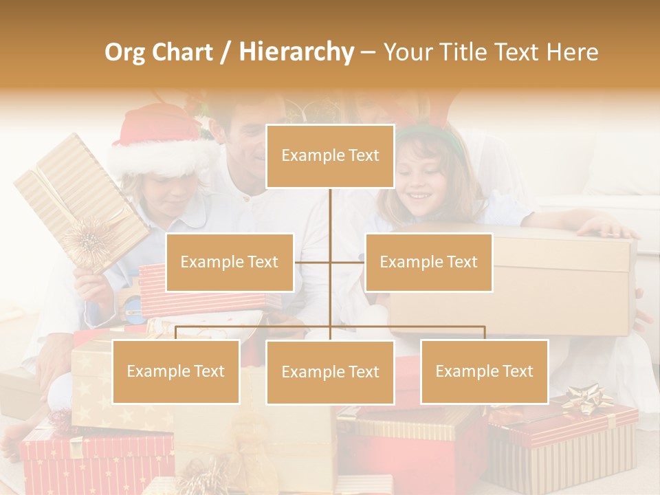 Christmas Gifts Family PowerPoint Template