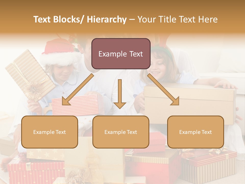 Christmas Gifts Family PowerPoint Template