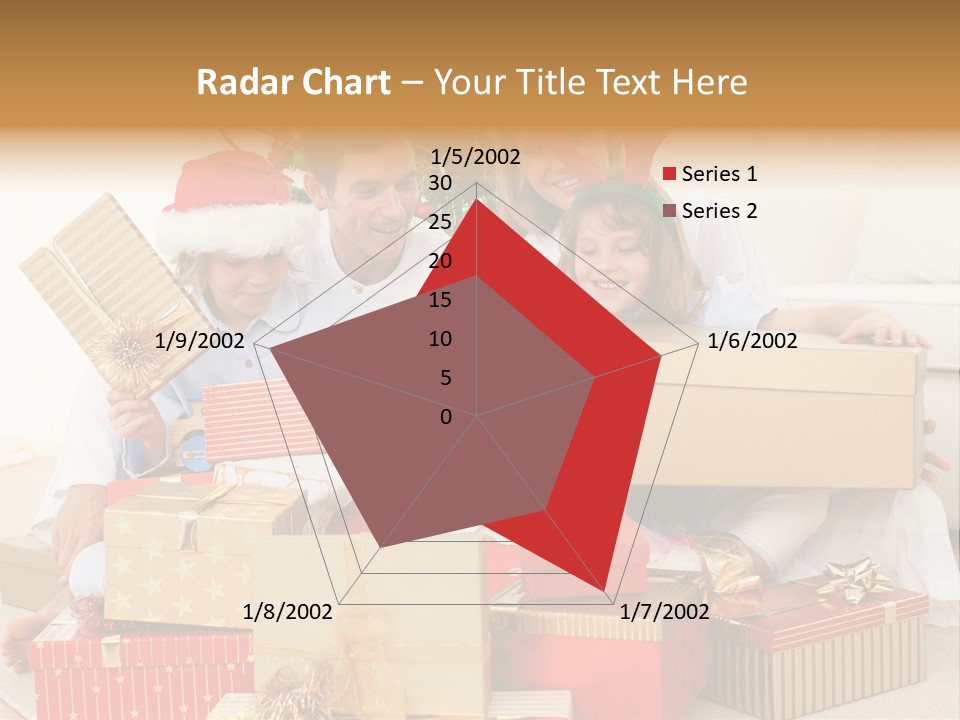 Christmas Gifts Family PowerPoint Template