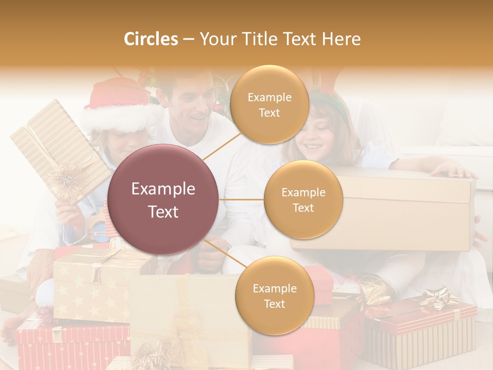 Christmas Gifts Family PowerPoint Template