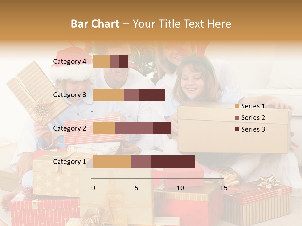 Christmas Gifts Family PowerPoint Template