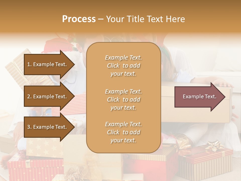 Christmas Gifts Family PowerPoint Template