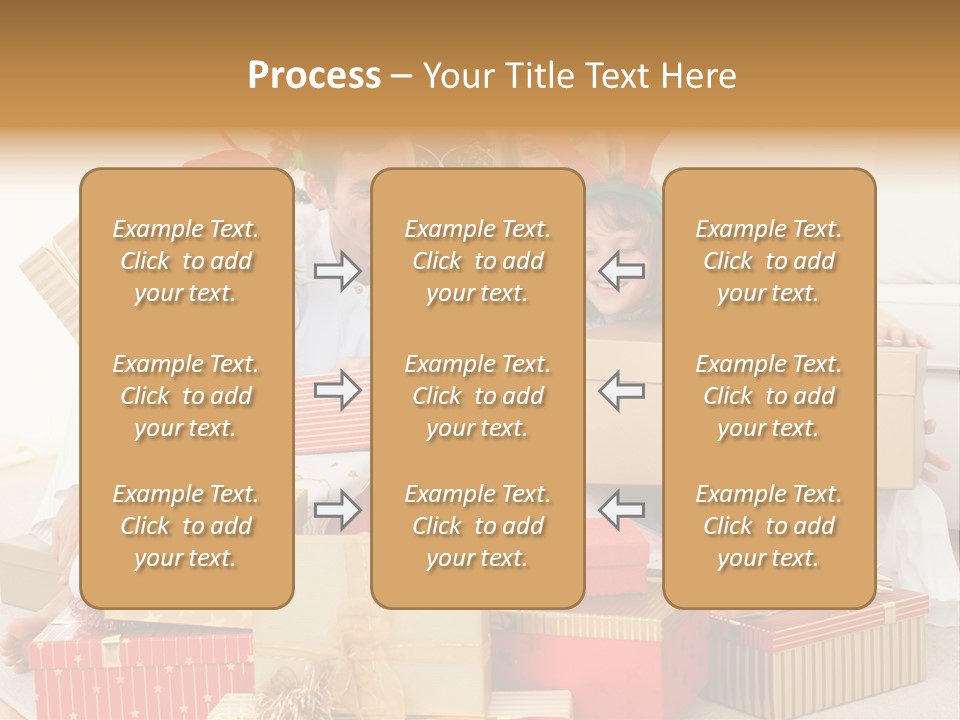 Christmas Gifts Family PowerPoint Template
