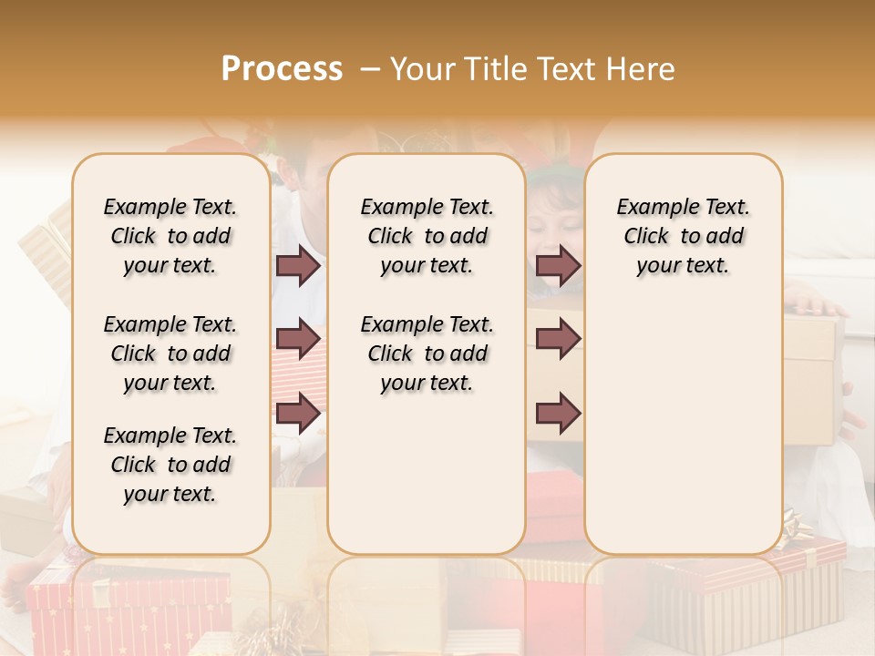 Christmas Gifts Family PowerPoint Template
