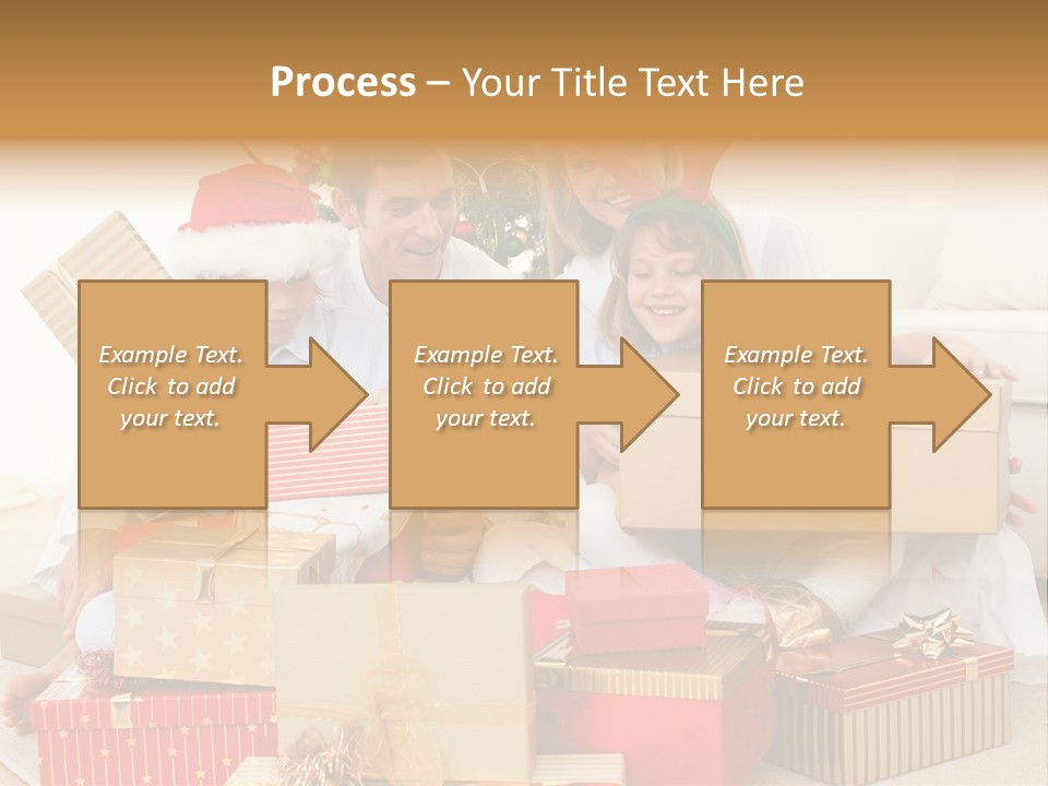 Christmas Gifts Family PowerPoint Template