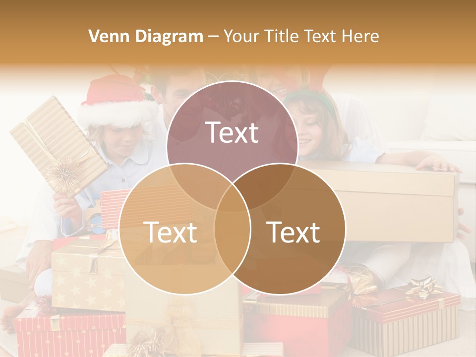 Christmas Gifts Family PowerPoint Template