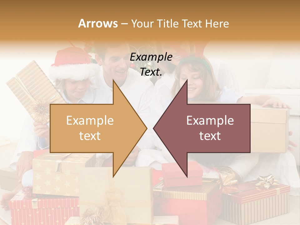 Christmas Gifts Family PowerPoint Template
