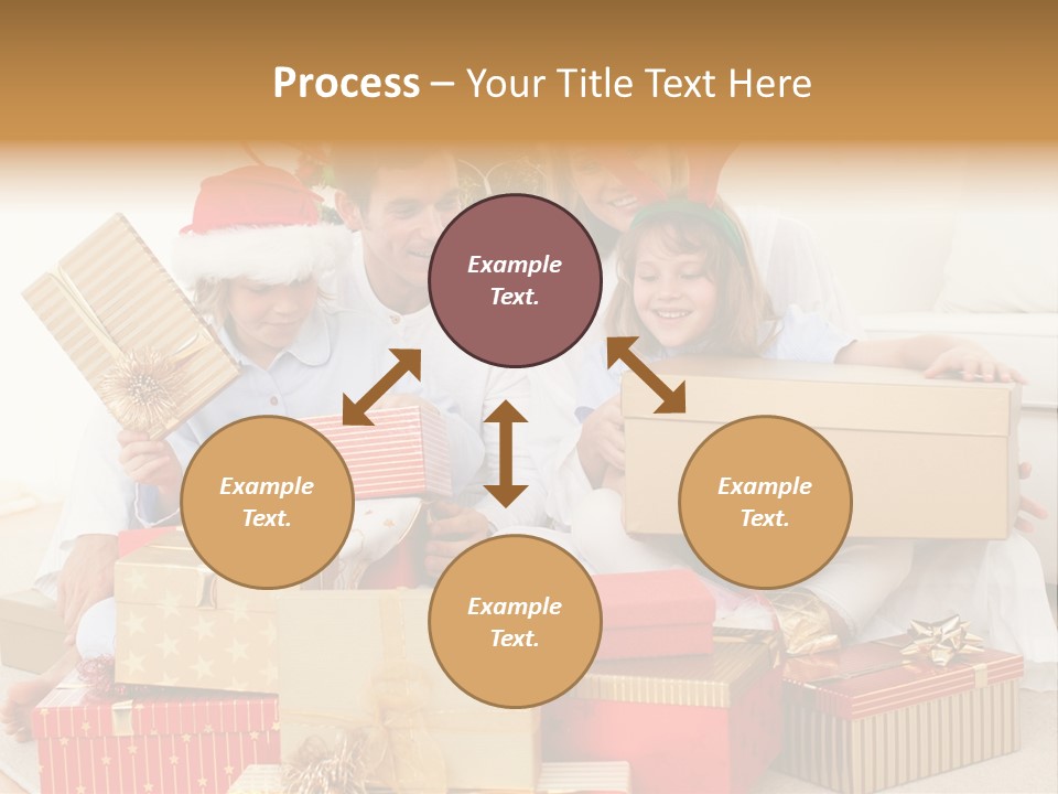 Christmas Gifts Family PowerPoint Template