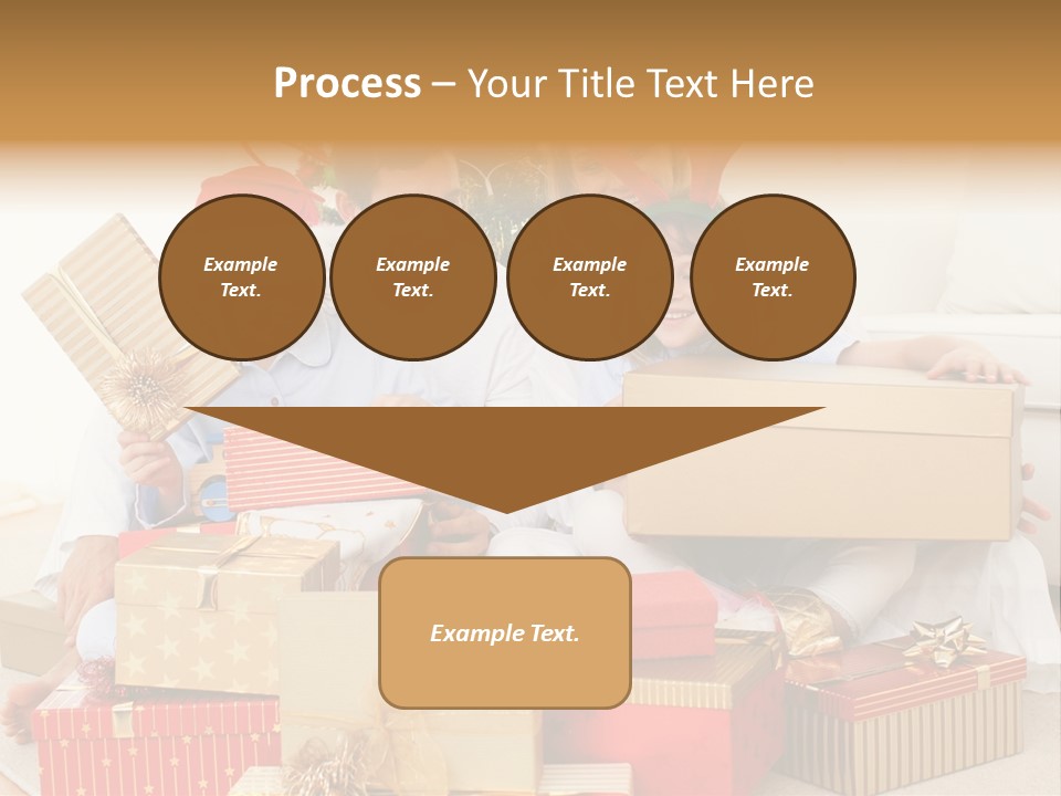 Christmas Gifts Family PowerPoint Template