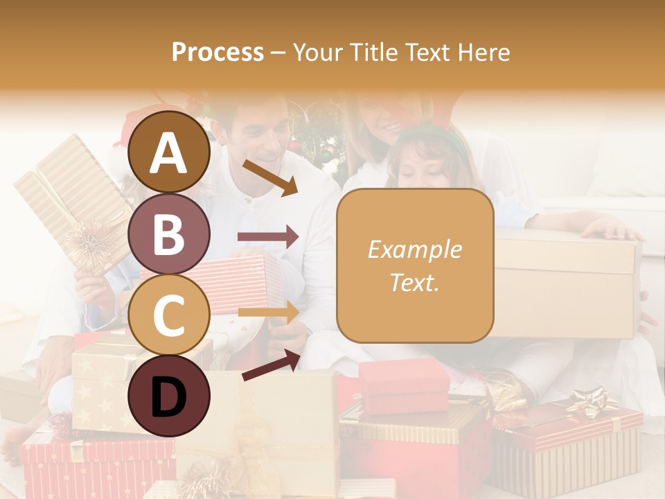 Christmas Gifts Family PowerPoint Template