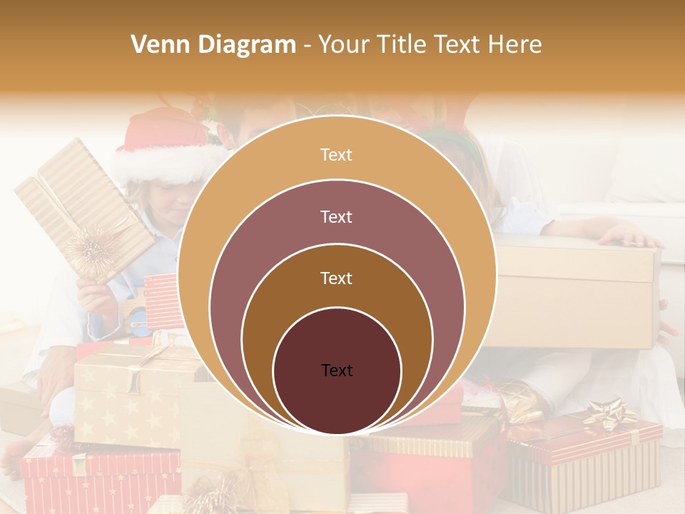 Christmas Gifts Family PowerPoint Template