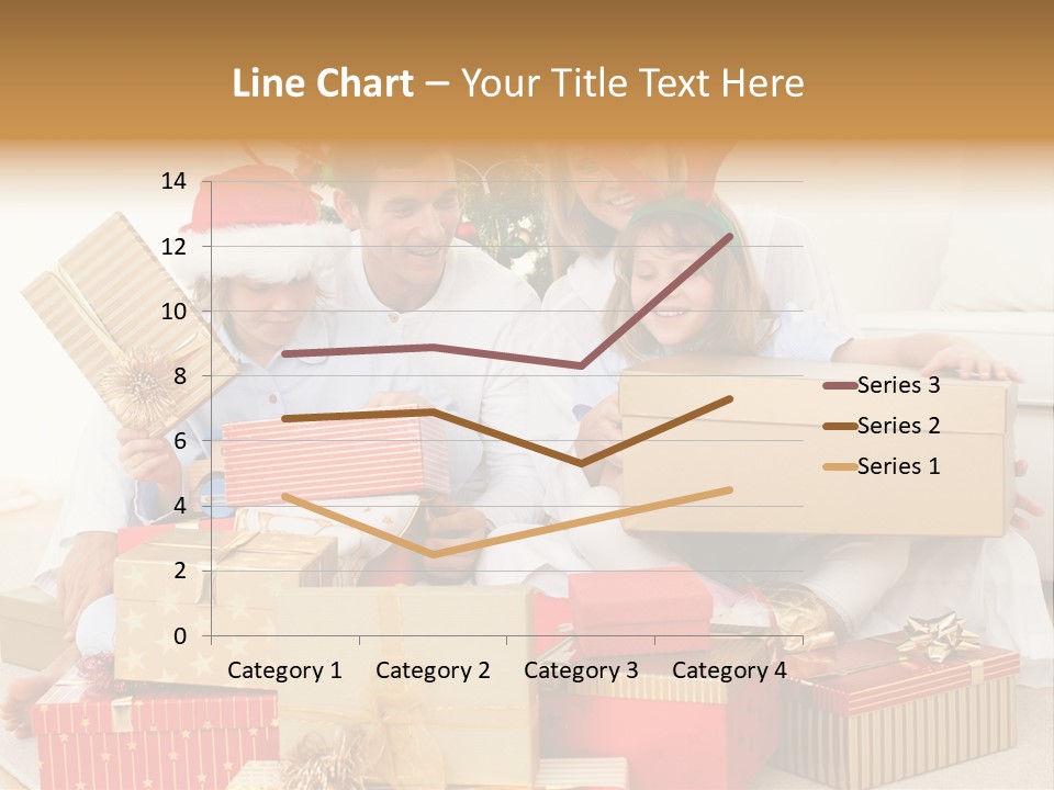 Christmas Gifts Family PowerPoint Template