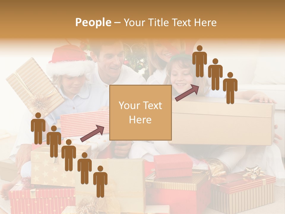 Christmas Gifts Family PowerPoint Template