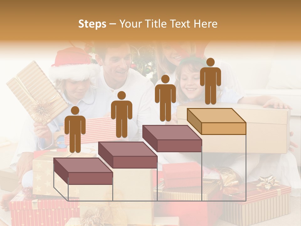 Christmas Gifts Family PowerPoint Template