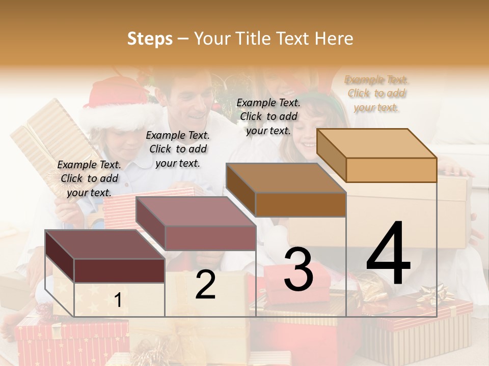 Christmas Gifts Family PowerPoint Template
