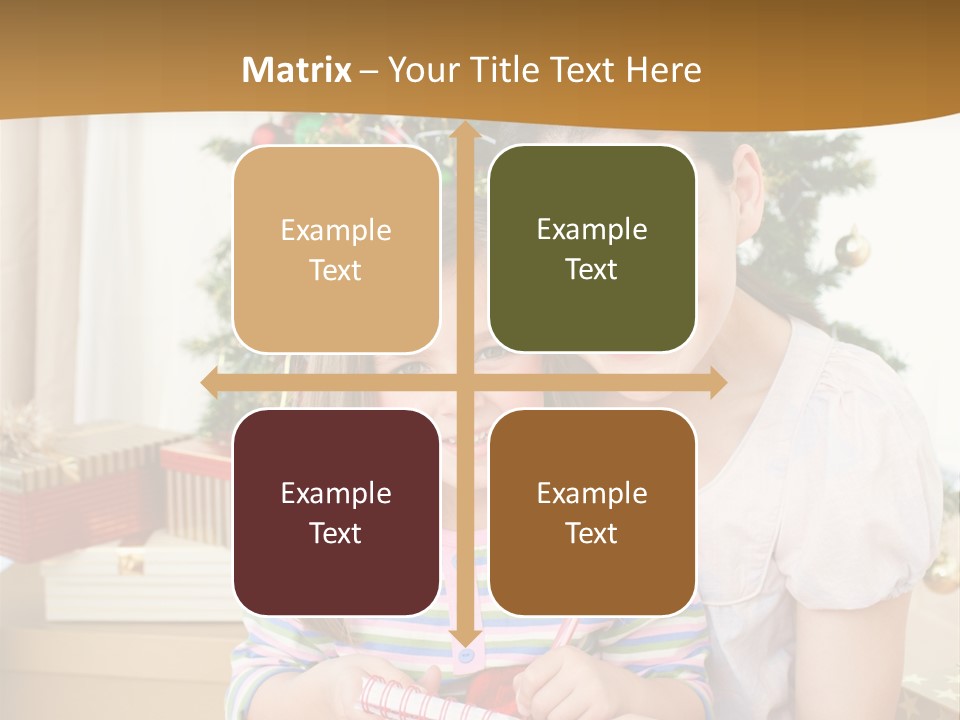 Smile Family Decoration PowerPoint Template