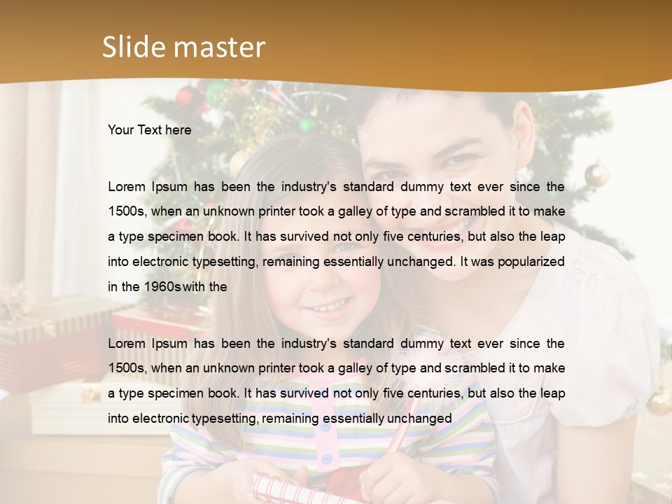 Smile Family Decoration PowerPoint Template