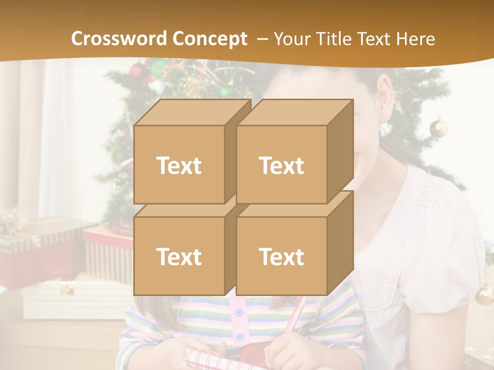 Smile Family Decoration PowerPoint Template