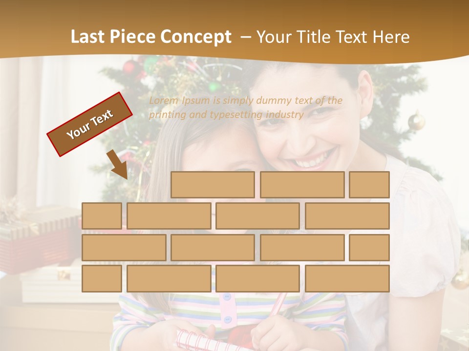 Smile Family Decoration PowerPoint Template