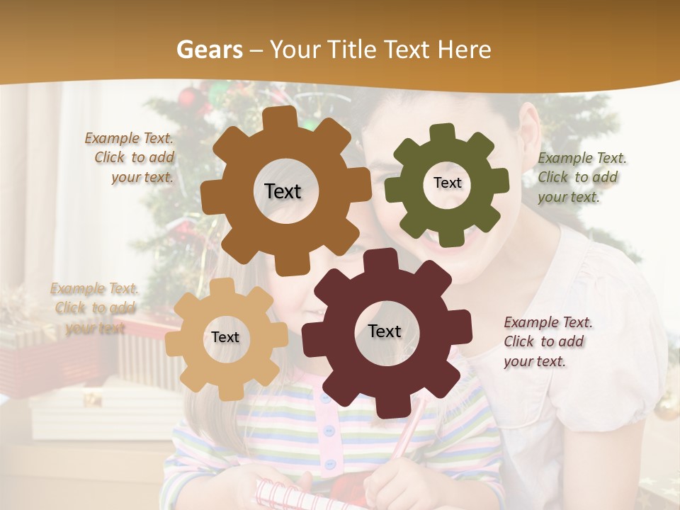 Smile Family Decoration PowerPoint Template