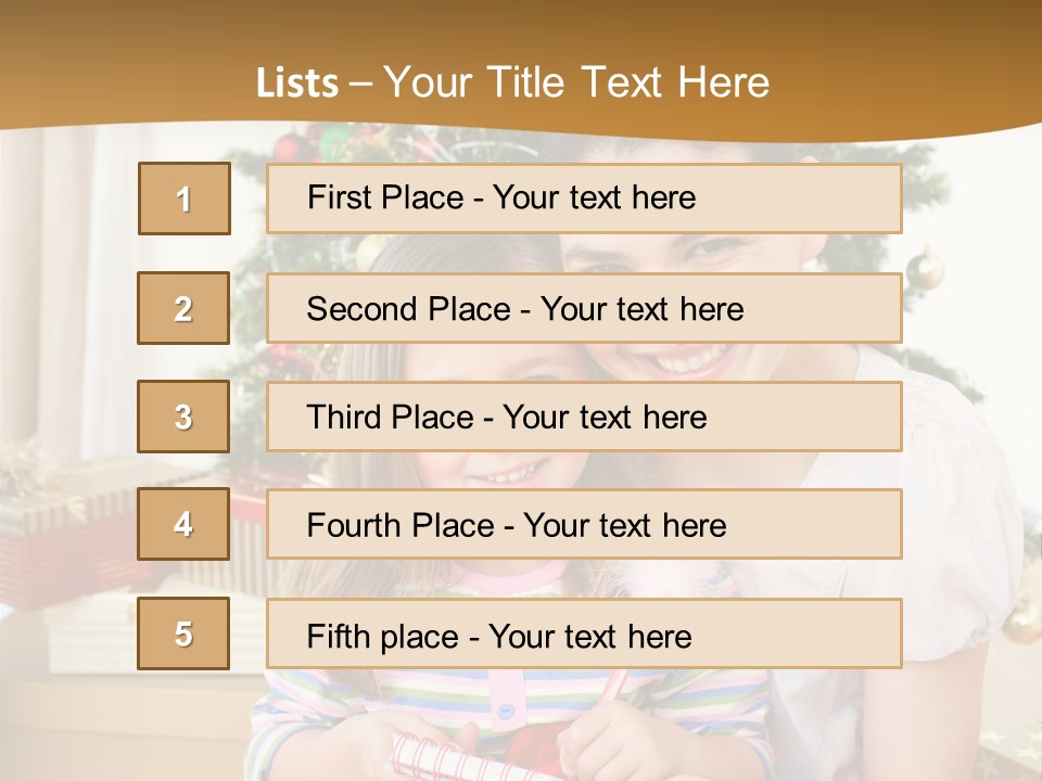 Smile Family Decoration PowerPoint Template