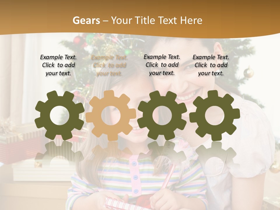 Smile Family Decoration PowerPoint Template