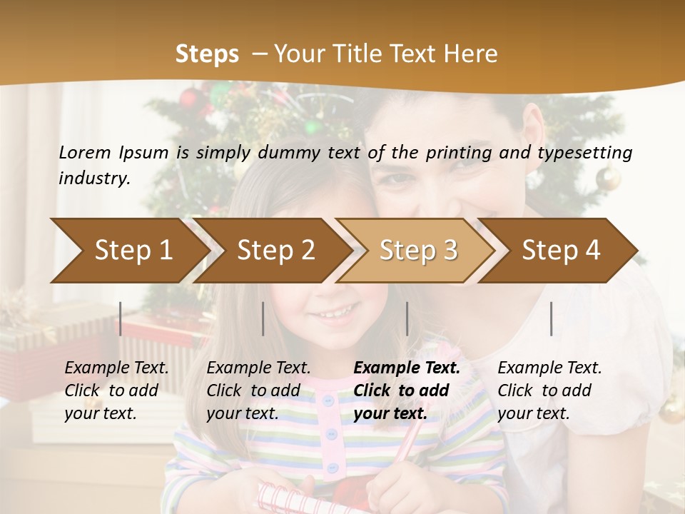 Smile Family Decoration PowerPoint Template