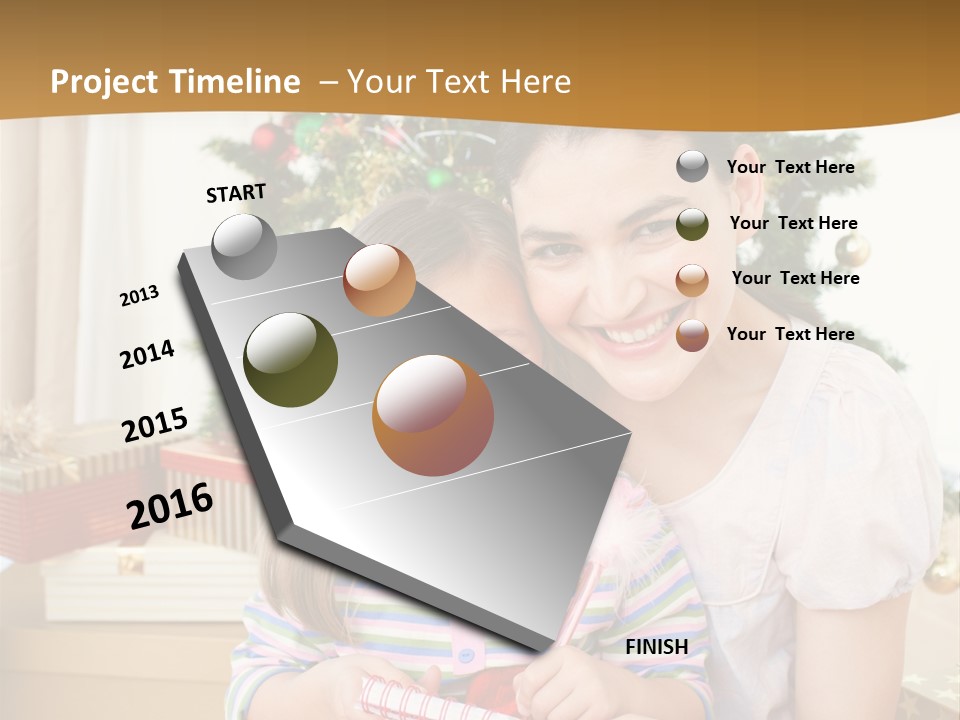 Smile Family Decoration PowerPoint Template