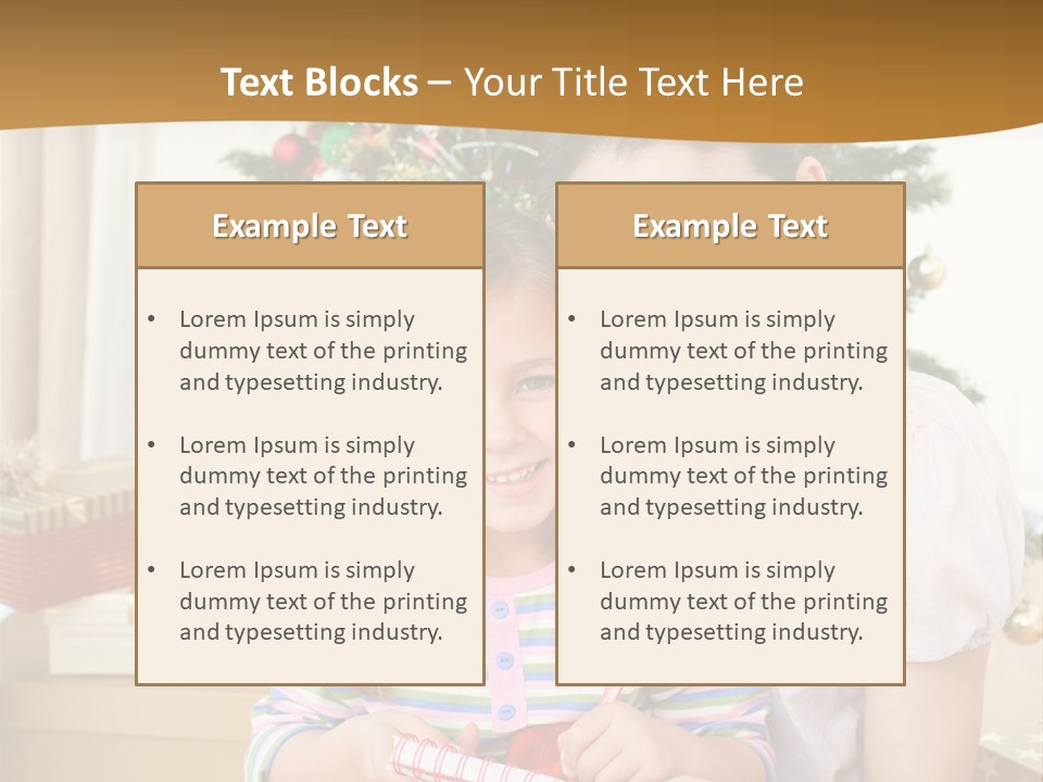 Smile Family Decoration PowerPoint Template