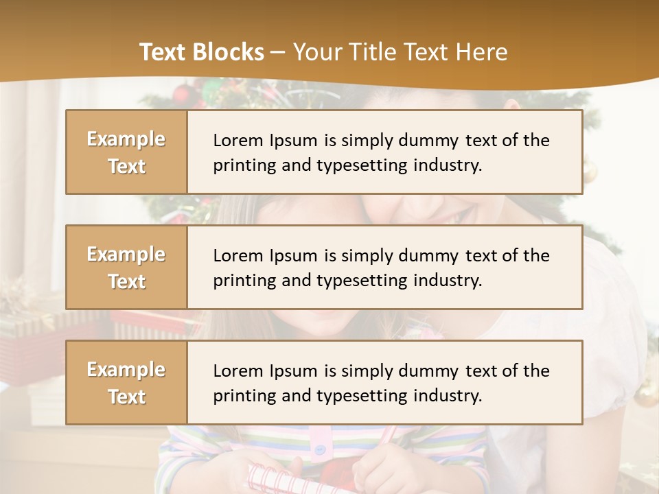 Smile Family Decoration PowerPoint Template