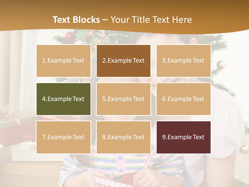 Smile Family Decoration PowerPoint Template