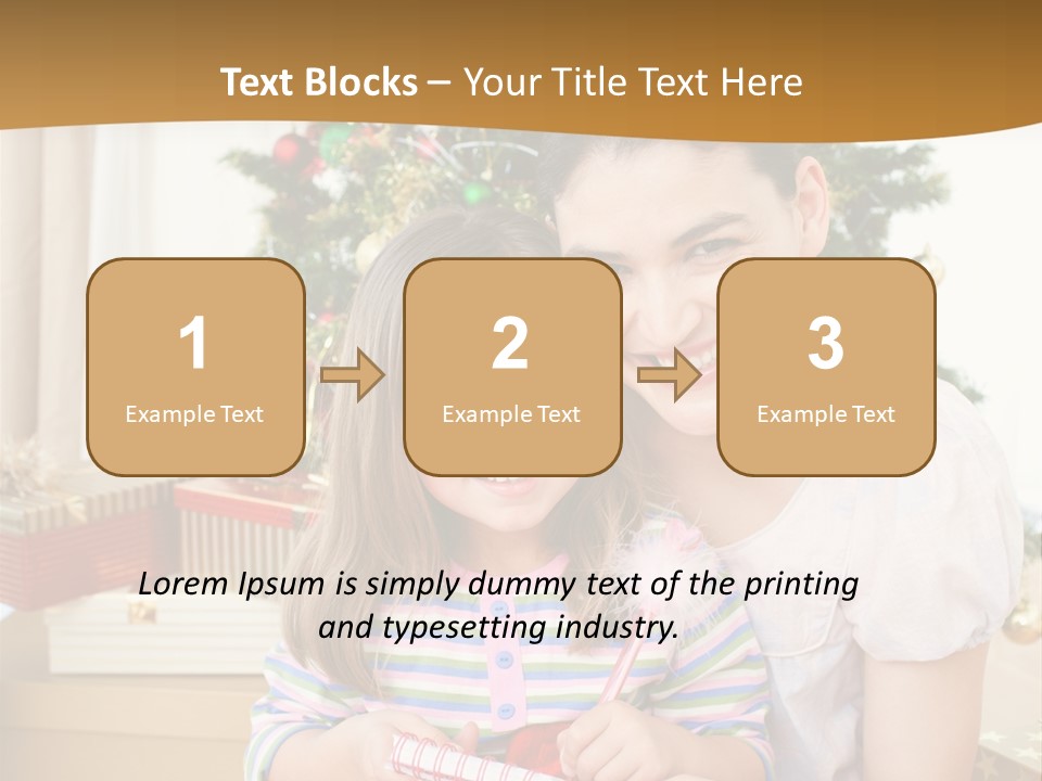 Smile Family Decoration PowerPoint Template
