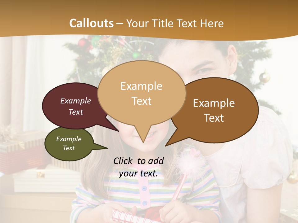 Smile Family Decoration PowerPoint Template