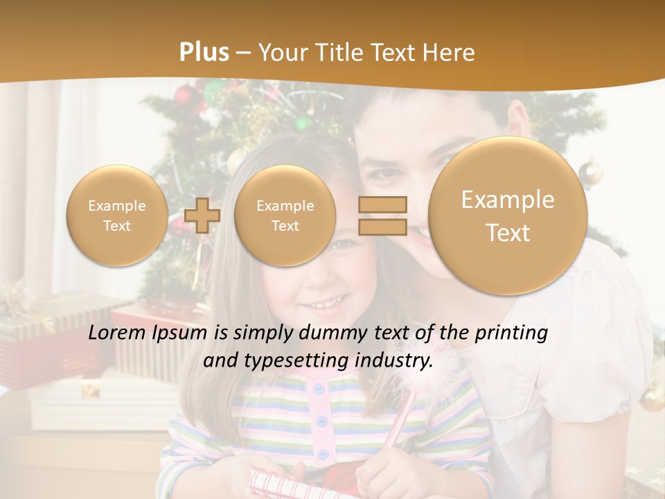 Smile Family Decoration PowerPoint Template