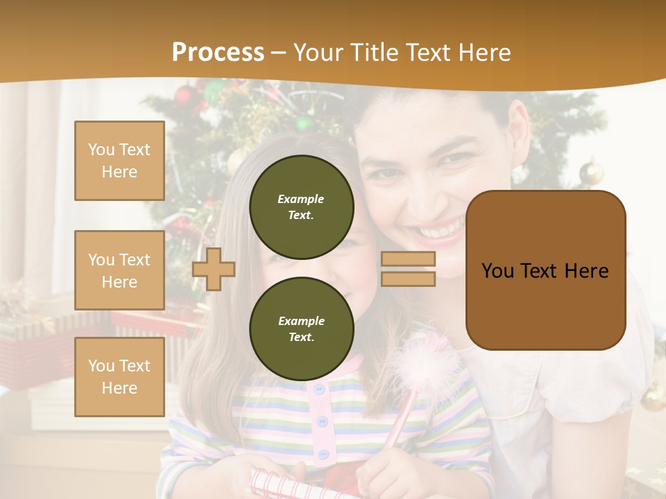 Smile Family Decoration PowerPoint Template