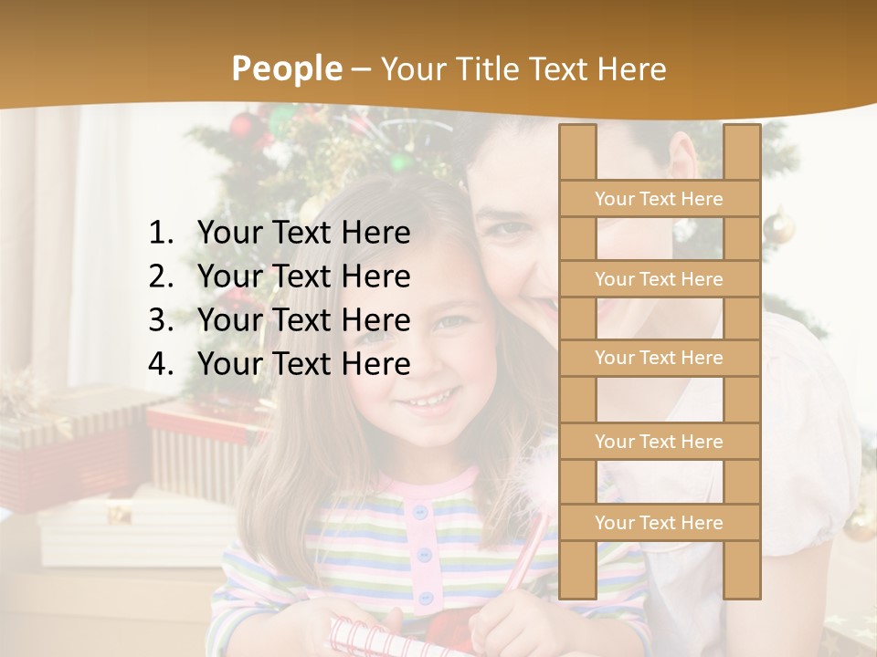 Smile Family Decoration PowerPoint Template