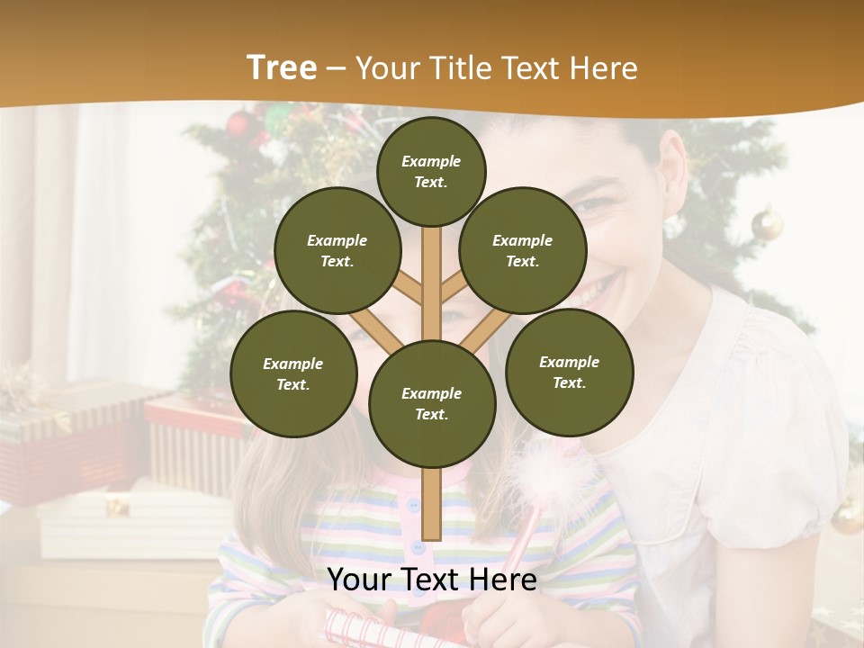 Smile Family Decoration PowerPoint Template