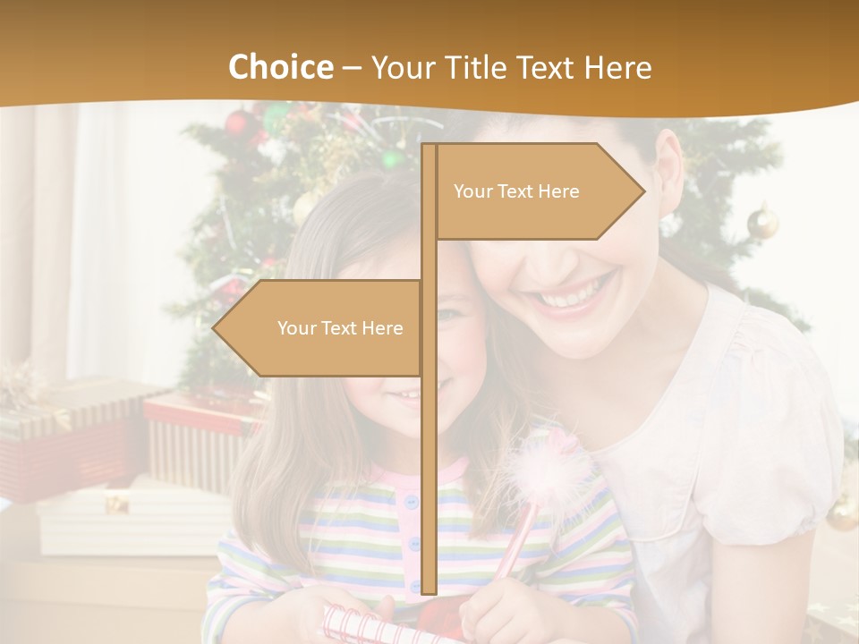 Smile Family Decoration PowerPoint Template