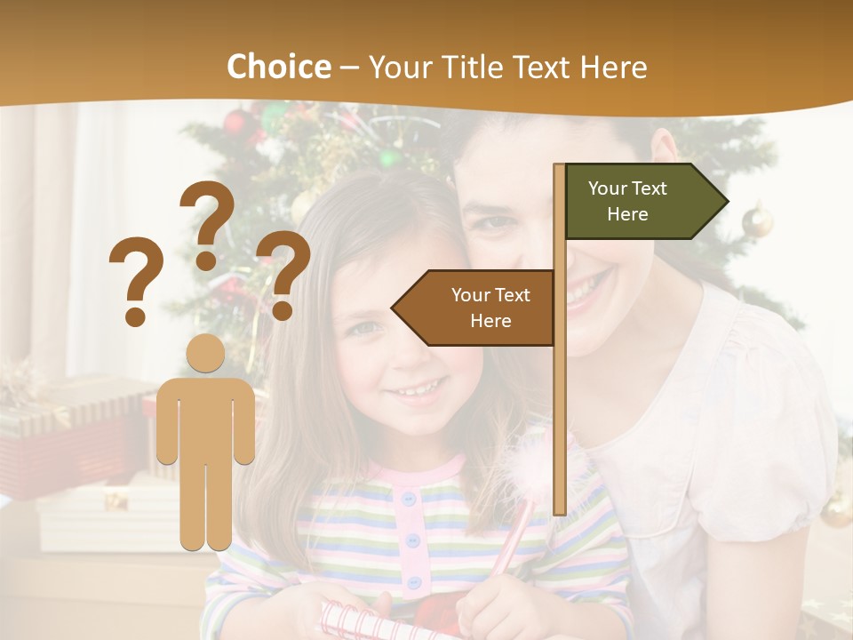 Smile Family Decoration PowerPoint Template