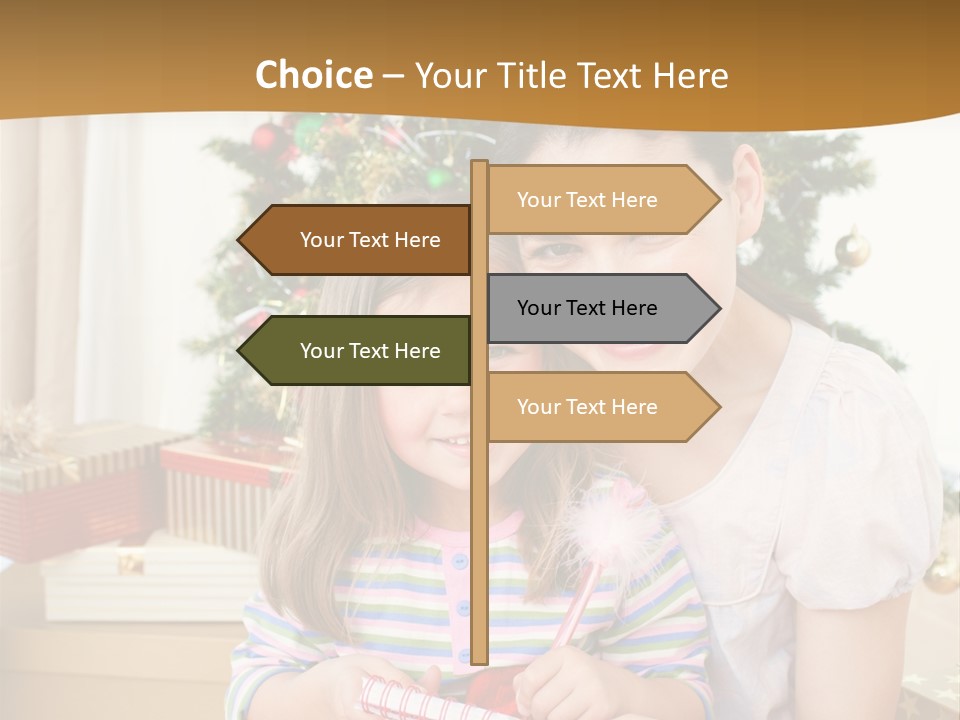 Smile Family Decoration PowerPoint Template