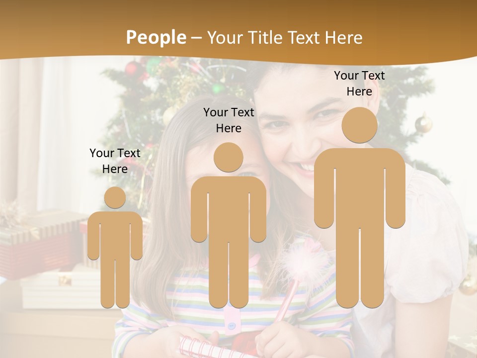 Smile Family Decoration PowerPoint Template